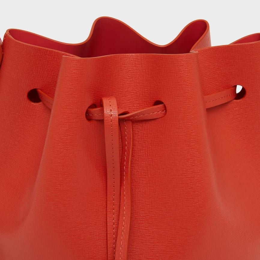 Women's Mansur Gavriel Mini Bucket Bags Red | AU 0149IS